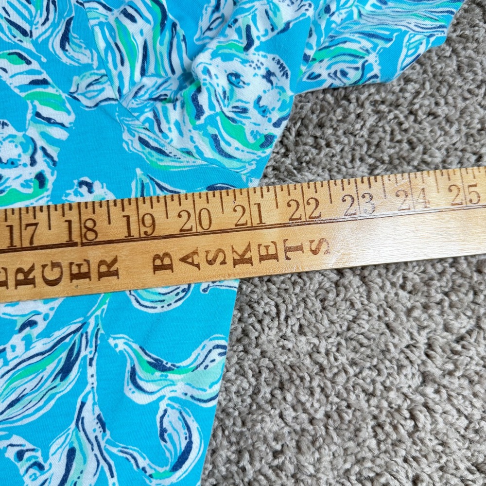 Lilly Pulitzer Tropical Cotton Jersey Dress Large Resortwear vacation coastal - Picture 8 of 10